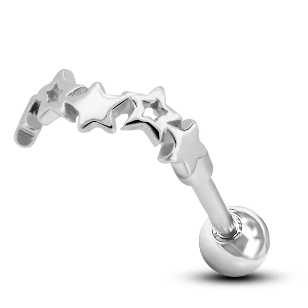 Body Punk 1 pc 16g 316L Surgical Steel Cartilage Earrings with Five Stars Helix Earrings Piercing Jewelry for Women
Body Punk 1 pc 16g 316L Surgical Steel Cartilage Earrings with Five Stars Helix Earrings Piercing Jewelry for Women