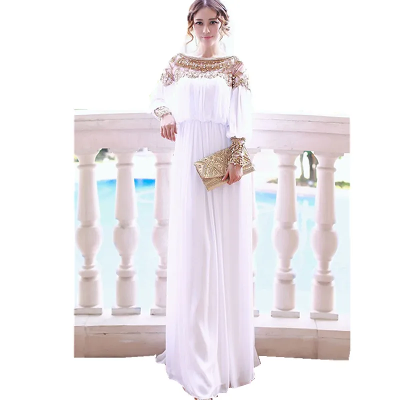 2021 New arrival HIGH QUALITY New Fashion Women's Long Sleeve Luxury Beaded Sweet White Elegant Formal Dress Maxi Long Dress
2021 New arrival HIGH QUALITY New Fashion Women's Long Sleeve Luxury Beaded Sweet White Elegant Formal Dress Maxi Long Dress