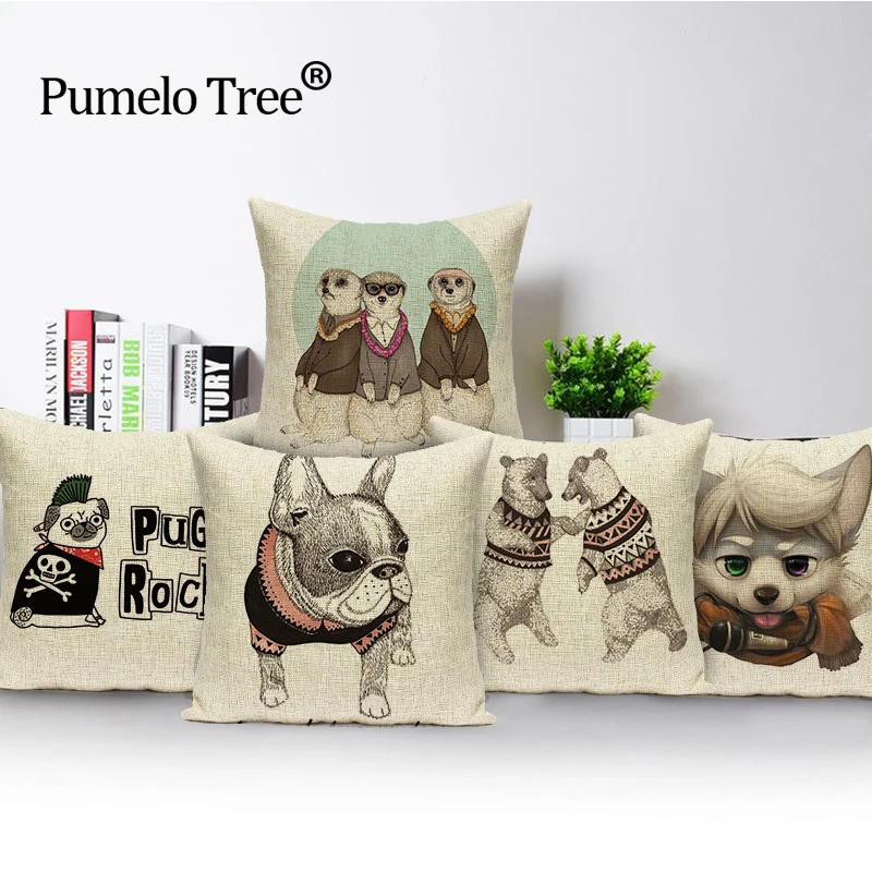 Cartoon Animal Linen Bull Terrier Cushion Cover Home Sofa Throw Soft Pillow Case Carton Cute Dog Play Games Throw Pillow Cases
Cartoon Animal Linen Bull Terrier Cushion Cover Home Sofa Throw Soft Pillow Case Carton Cute Dog Play Games Throw Pillow Cases