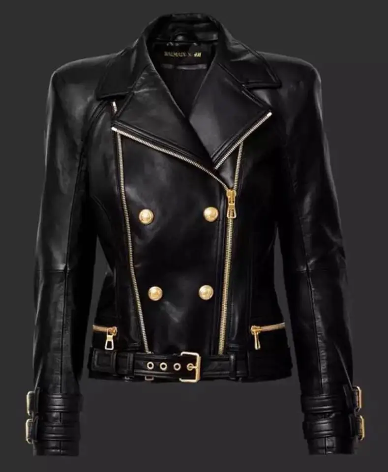 2020 Rushed Bomber Jacket Imported Water-washed Leather Coat Haute Couture Cool Crisp Lapel Super Heavy Double Zippers Buckle
2020 Rushed Bomber Jacket Imported Water-washed Leather Coat Haute Couture Cool Crisp Lapel Super Heavy Double Zippers Buckle