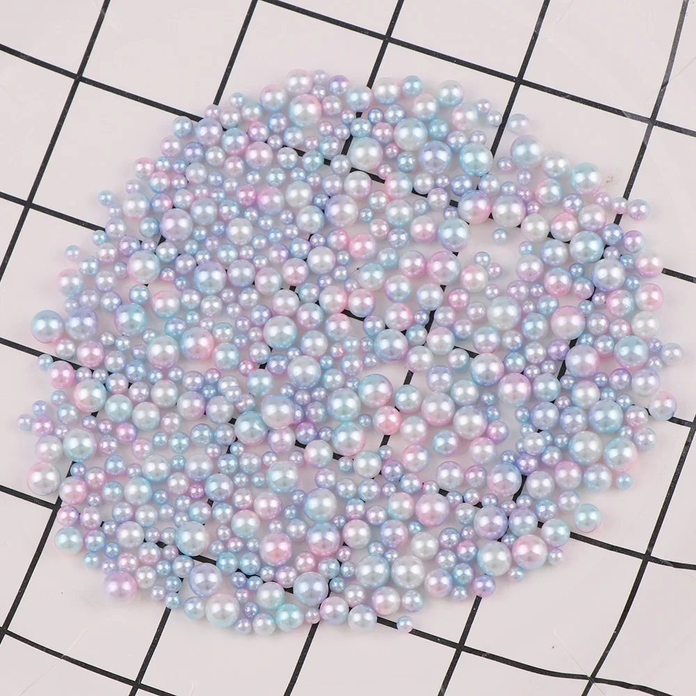 20g 3-6mm Gradient Light Blue Series Imitation pearl Mix Size No Hole Pearl Round Beads For DIY Nail Art Jewelry Decoration
20g 3-6mm Gradient Light Blue Series Imitation pearl Mix Size No Hole Pearl Round Beads For DIY Nail Art Jewelry Decoration