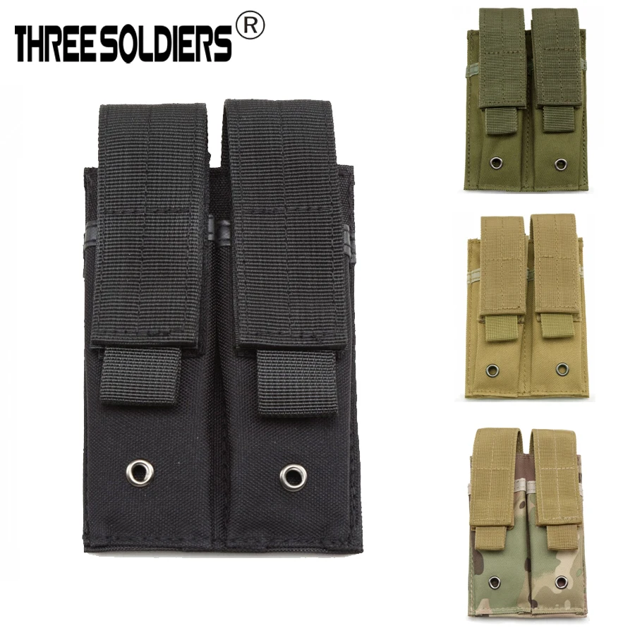 Three Soldiers 9MM Molle Tactical Dual Double Pistol Mag Magazine Pouch Close Holster Outdoor Combat Military Hunting Pouches
Three Soldiers 9MM Molle Tactical Dual Double Pistol Mag Magazine Pouch Close Holster Outdoor Combat Military Hunting Pouches
