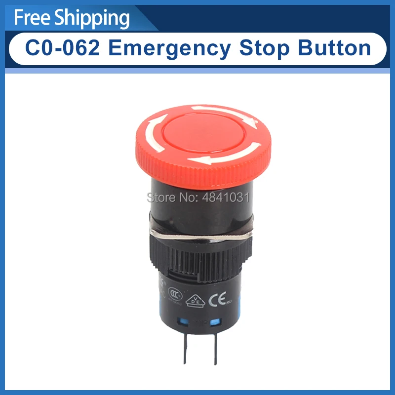 Power Emergency Stop Switch For SIEG C0-062 Grizzly G0745 JET BD-3 SOGI M1-100 Compact 3 Urgent Stop Switch LAS1-A 5A-250VAC
Power Emergency Stop Switch For SIEG C0-062 Grizzly G0745 JET BD-3 SOGI M1-100 Compact 3 Urgent Stop Switch LAS1-A 5A-250VAC