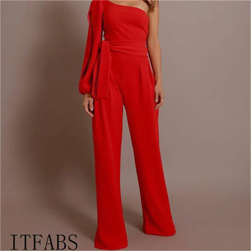 2019 Casual Women One Shoulder Solid Summer Jumpsuit Party Clubwear Playsuit Romper Spring Autumn Elegant Overalls Jumpsuit
2019 Casual Women One Shoulder Solid Summer Jumpsuit Party Clubwear Playsuit Romper Spring Autumn Elegant Overalls Jumpsuit