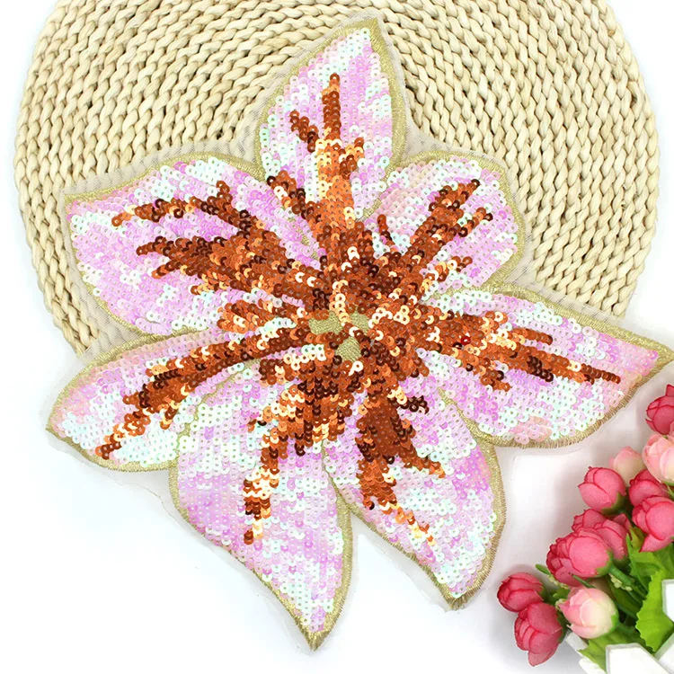 1pc sequins flower patches sewing big size 30*30cm handmade embroidery applique for clothing bags
1pc sequins flower patches sewing big size 30*30cm handmade embroidery applique for clothing bags