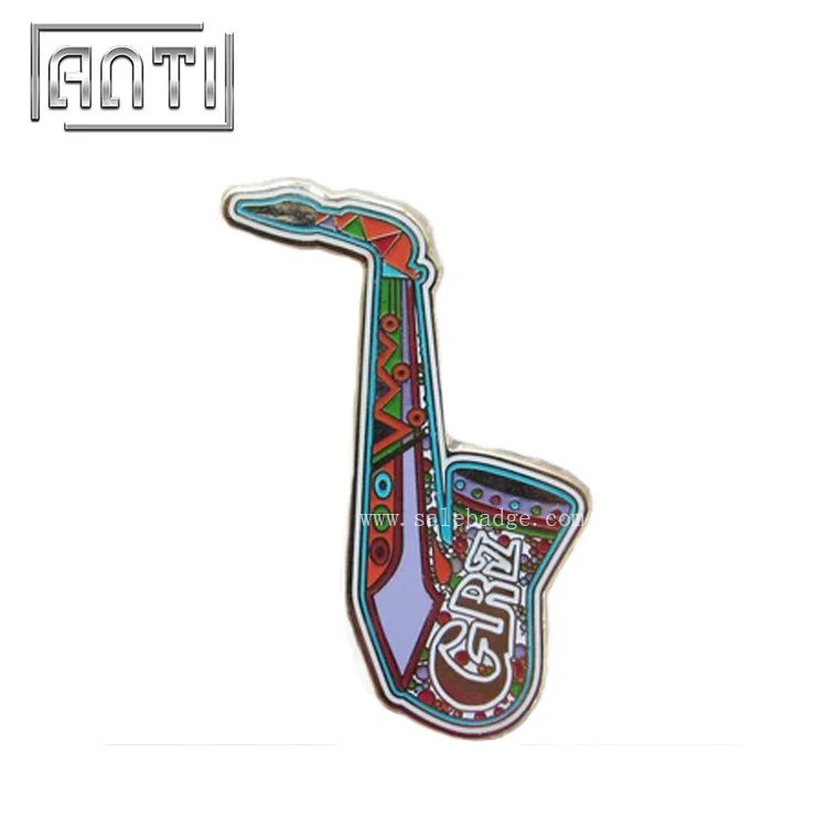 Custom lapel pin music Saxophone lapel pin high quality hard enamel Badge no MOQ
Custom lapel pin music Saxophone lapel pin high quality hard enamel Badge no MOQ