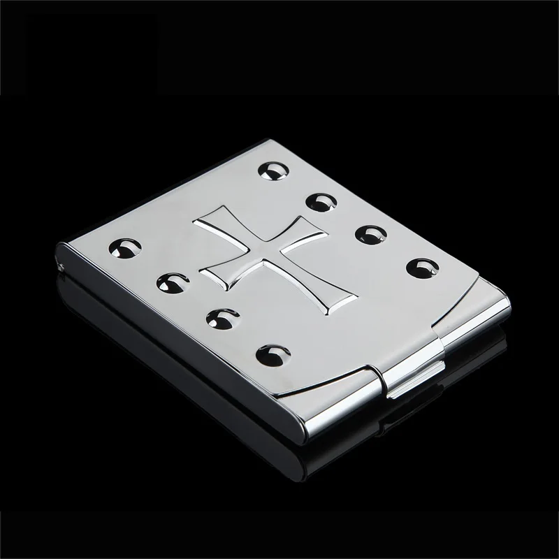 High Quality Multi Tools Light Metal Cigarette Case Embossed Cross Hot Sale Tobacco Holder Pocket Box Storage Container
High Quality Multi Tools Light Metal Cigarette Case Embossed Cross Hot Sale Tobacco Holder Pocket Box Storage Container