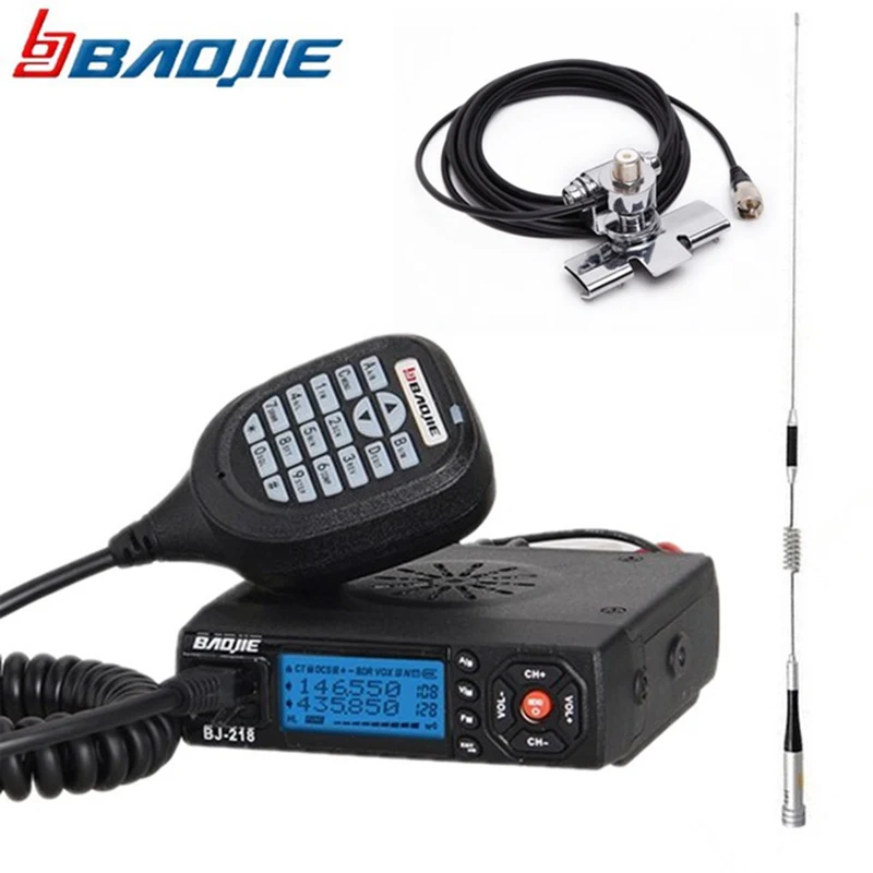 Baojie BJ-218 Mini Car Walkie Talkie 10KM 25W Dual Band VHF/UHF 136-174mhz 400-470mhz 128CH Mini HamMobile Car Radio Transceiver
Baojie BJ-218 Mini Car Walkie Talkie 10KM 25W Dual Band VHF/UHF 136-174mhz 400-470mhz 128CH Mini HamMobile Car Radio Transceiver