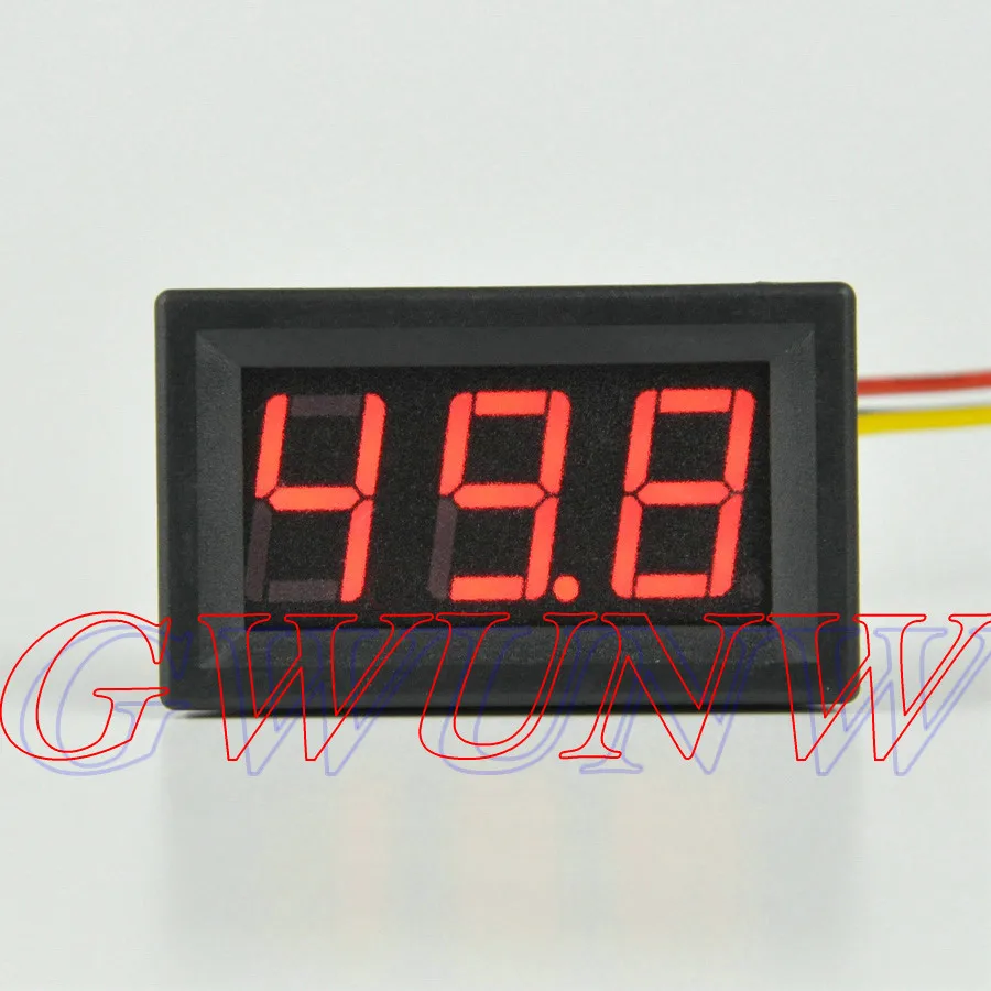 GWUNW BY356V DC 0-50V 3-битный Цифровой вольтметр панельный измеритель напряжения тестер
GWUNW BY356V DC 0-50V 3-битный Цифровой вольтметр панельный измеритель напряжения тестер