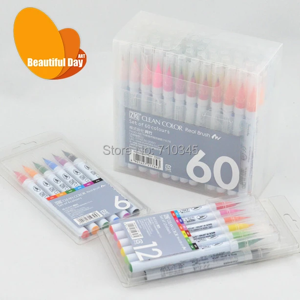 New Arrival!!! Japan KURETAKE clean real brush brush watercolor marker pen RB-6000AT
New Arrival!!! Japan KURETAKE clean real brush brush watercolor marker pen RB-6000AT