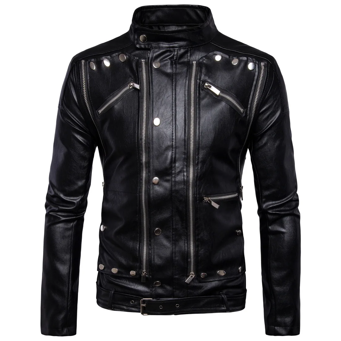2019 new style men's PU jacket European yards hot style men locomotive zipper more men's leather fur coat jacket
2019 new style men's PU jacket European yards hot style men locomotive zipper more men's leather fur coat jacket