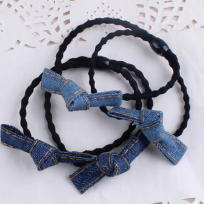 2018 New 2pcs/lot Girls Double Knotted Bows Elastic Hair Ties Band Rope Denim Ponytail Holder Headband Women Hair Accessories
2018 New 2pcs/lot Girls Double Knotted Bows Elastic Hair Ties Band Rope Denim Ponytail Holder Headband Women Hair Accessories