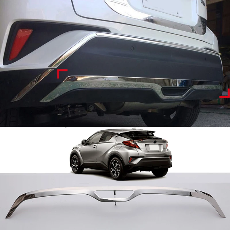 Car Styling 1PCS Stainless Steel Rear Bumper Bottom Guard Protector Plate Cover Trim for Toyota C-HR CHR 2016 2017 2018 2019
Car Styling 1PCS Stainless Steel Rear Bumper Bottom Guard Protector Plate Cover Trim for Toyota C-HR CHR 2016 2017 2018 2019