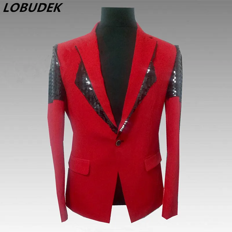 Red men blazer jacket outwear male clothes singer dancer performance groom dress prom party show bar nightclub Host Costume
Red men blazer jacket outwear male clothes singer dancer performance groom dress prom party show bar nightclub Host Costume