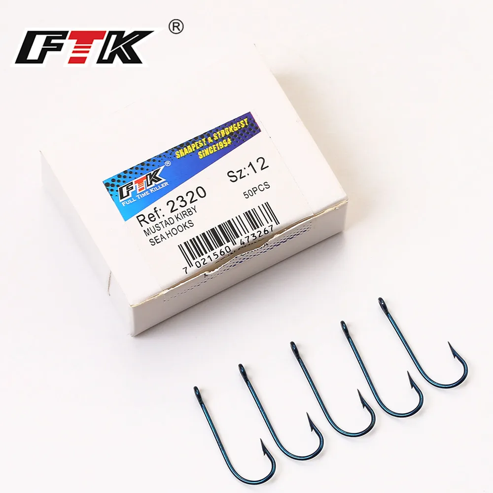 FTK 2320 крючки для морской рыбалки 50 шт./лот 10 #-20 # из Норвегии отжима карпа