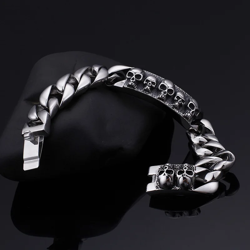 Foreign trade new fashion simple personality skull bracelet | Украшения и аксессуары