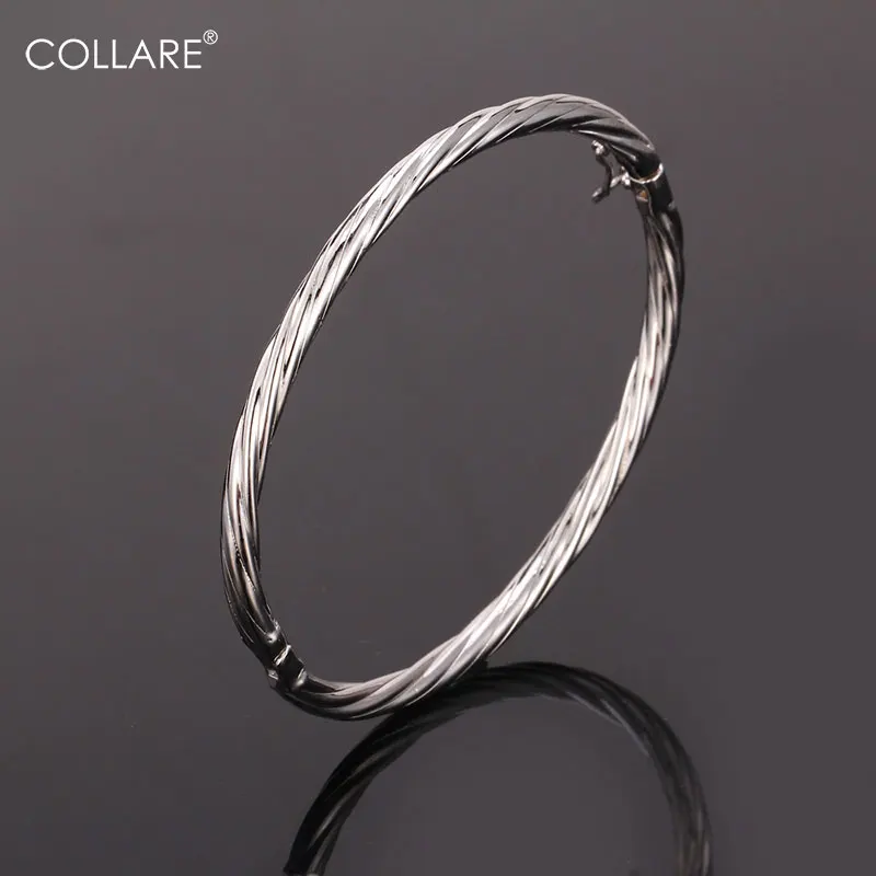 

Collare Trendy Bracelets For Women Gift Wholesale Men Jewelry Bangle Gold/Silver Color Lockable Bracelets & Bangles H417