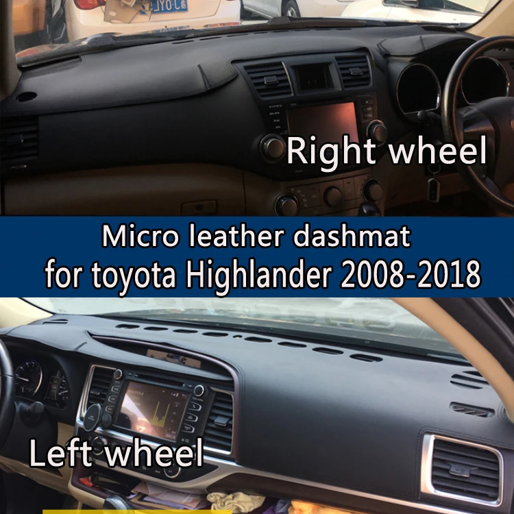 For toyota Highlander Kluger 2007-2018 Leather Dashmat Dashboard Cover Prevent Sunlight Pads Dash Mat 2011 2012 2013 2014 2016
For toyota Highlander Kluger 2007-2018 Leather Dashmat Dashboard Cover Prevent Sunlight Pads Dash Mat 2011 2012 2013 2014 2016