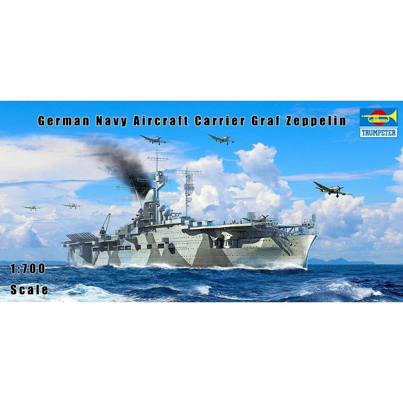 Модель 1/700 trumpeter 06709 немецкий флот граф Зеппелин хобби|Наборы для сборки моделей| |
