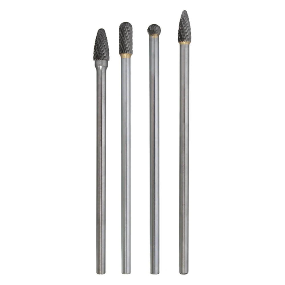 4pcs Professional Efficient Double Cut Long Reach Burr Grinding Milling Tungsten Steel Carbide Set Safe Easy Apply Rotary Tool
4pcs Professional Efficient Double Cut Long Reach Burr Grinding Milling Tungsten Steel Carbide Set Safe Easy Apply Rotary Tool