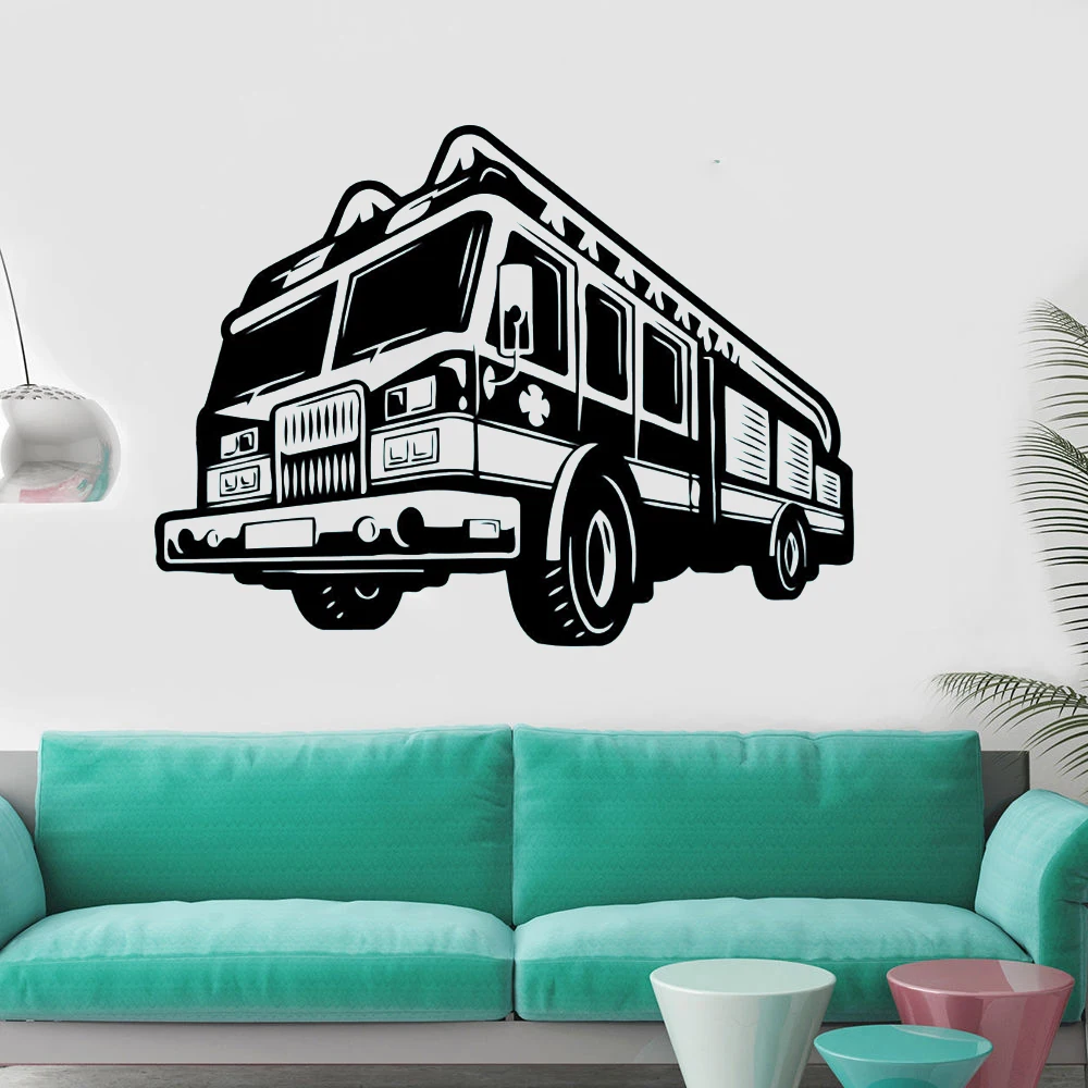 Fire Car Wall Decal Firefighter Wall Vinyl Stickers New Design Car Style Wall Murals Engine Fireman Removable Wallpaper AY1107
Fire Car Wall Decal Firefighter Wall Vinyl Stickers New Design Car Style Wall Murals Engine Fireman Removable Wallpaper AY1107