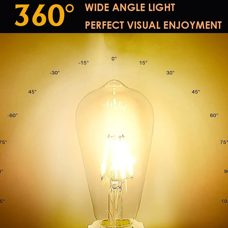 KARWEN Retro LED Filament Bulb E27 E14 Edison Lamp 220V Vintage Candle Light Globe Chandelier Glass Bombillas LED Edison Light
KARWEN Retro LED Filament Bulb E27 E14 Edison Lamp 220V Vintage Candle Light Globe Chandelier Glass Bombillas LED Edison Light