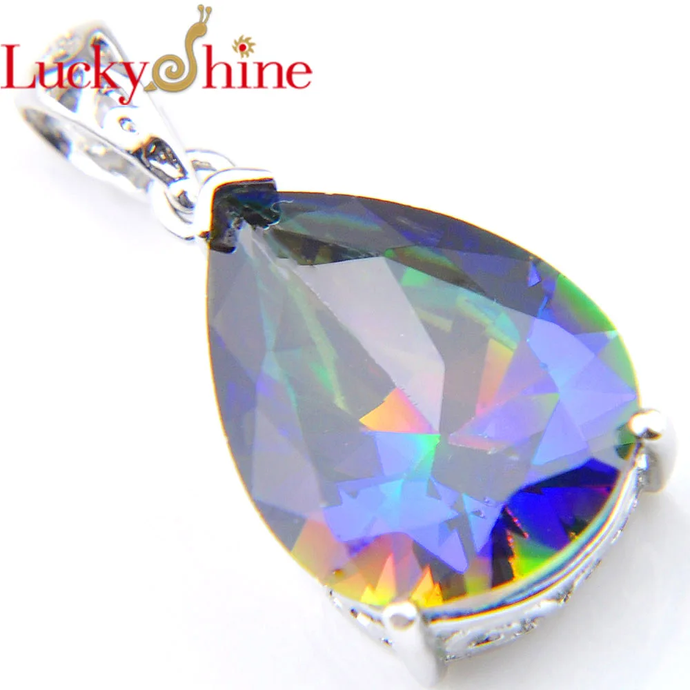 Luckyshine Rainbow Fire Mystic Created Crystal Zircon Silver Color Wedding Pendants Australia Pendants for Necklaces New
Luckyshine Rainbow Fire Mystic Created Crystal Zircon Silver Color Wedding Pendants Australia Pendants for Necklaces New