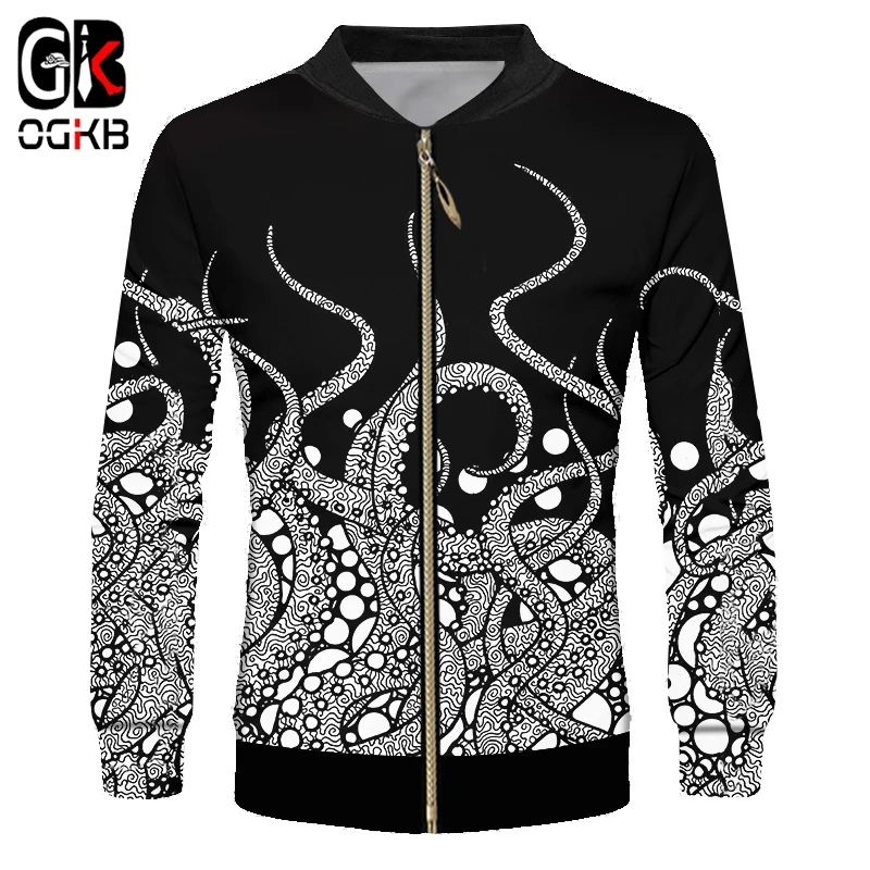 OGKB Anime 3d Cool Printed Tentacle Octopus Jackets Funny Harajuku Hiphop Marine Animal Black Long Sleeve Sweatshirt Windbreaker
OGKB Anime 3d Cool Printed Tentacle Octopus Jackets Funny Harajuku Hiphop Marine Animal Black Long Sleeve Sweatshirt Windbreaker
