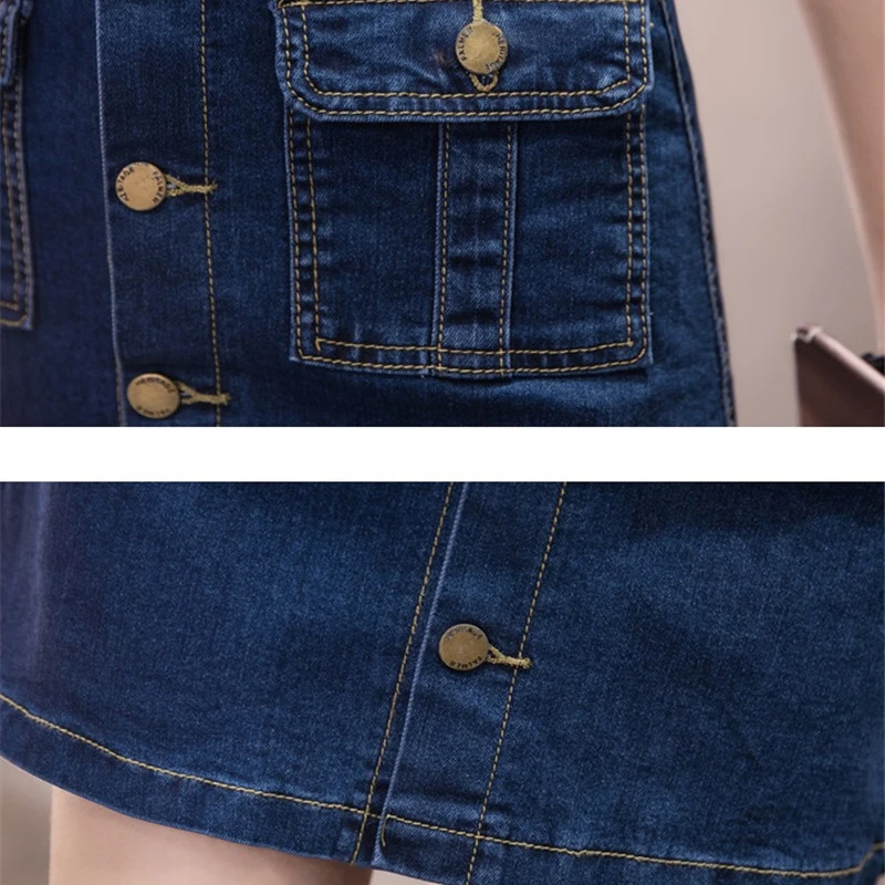 Denim Skirt High Waist A-line Mini Skirts Women 2019 Summer Arrivals Single Button Pockets Blue Jean Skirt Style Saia Jeans R472
Denim Skirt High Waist A-line Mini Skirts Women 2019 Summer Arrivals Single Button Pockets Blue Jean Skirt Style Saia Jeans R472