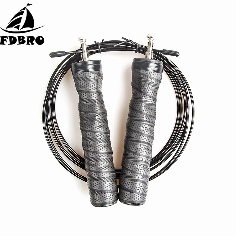 FDBRO Ball Bearings Anti-Slip Handle for Double Unders Crossfit Jump Rope Skip Speed Weighted Jump Ropes with Extra Speed Cable
FDBRO Ball Bearings Anti-Slip Handle for Double Unders Crossfit Jump Rope Skip Speed Weighted Jump Ropes with Extra Speed Cable