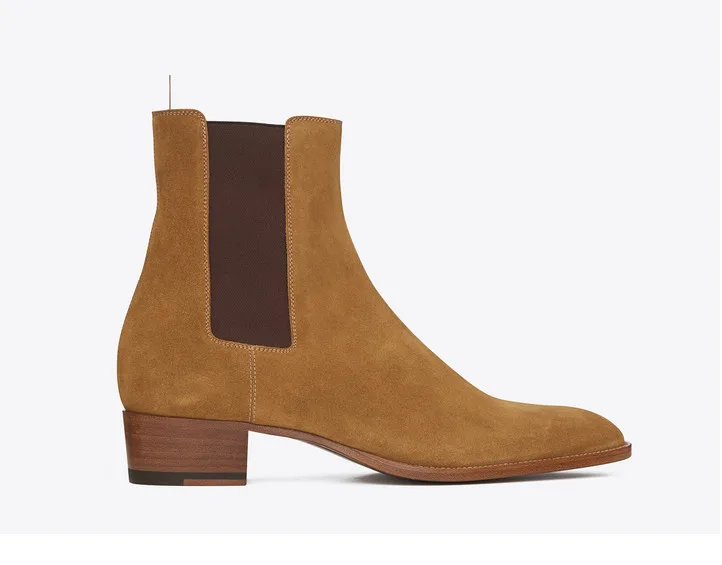 Winter England Style Hot Sale Men Pointed Toes Genuine Leather High Top Slip On Ankle Boots Men Solid Low Heel Martin Boots
Winter England Style Hot Sale Men Pointed Toes Genuine Leather High Top Slip On Ankle Boots Men Solid Low Heel Martin Boots