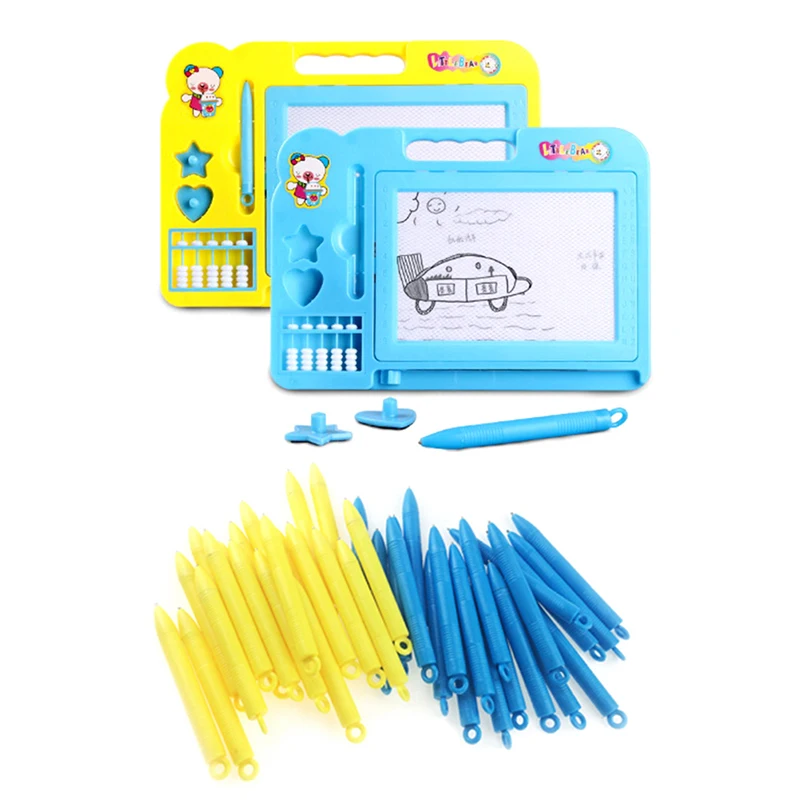 2Pcs Educational Magic Painting Magnetic Doodle Drawing Board Magic Pen Toys Kindergarten Preschool Reusable Creative Toy
2Pcs Educational Magic Painting Magnetic Doodle Drawing Board Magic Pen Toys Kindergarten Preschool Reusable Creative Toy