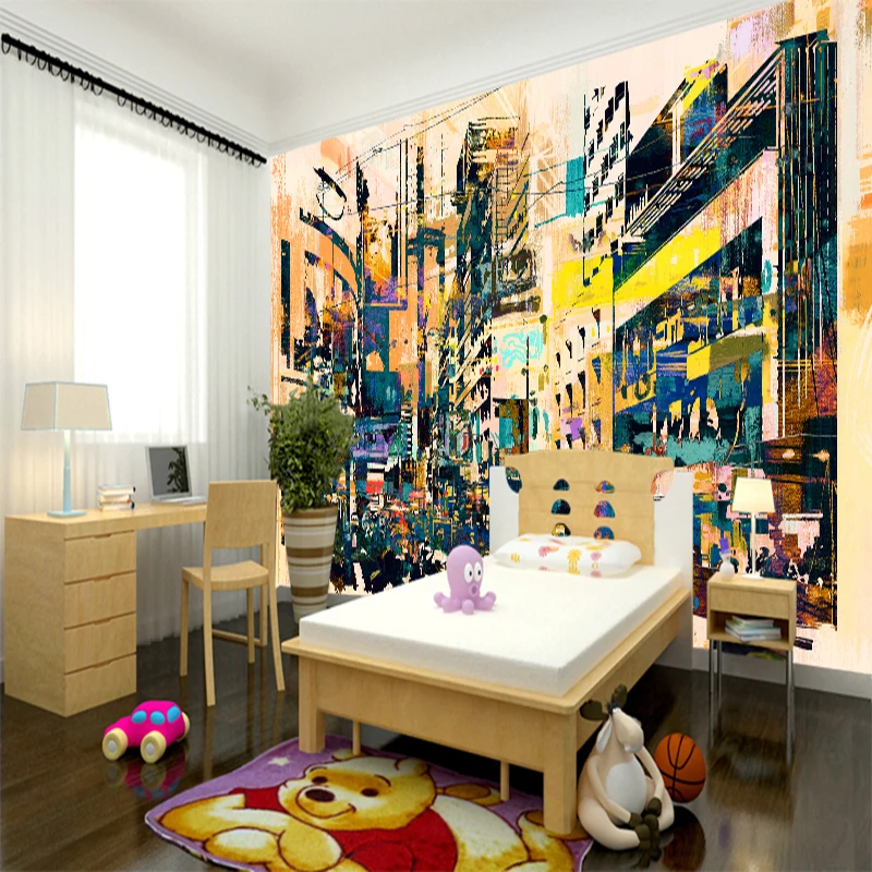 Custom Mural Stereo City Landscape Abstract Art Decor Wall Sticker Cafe Restaurant Living Room Bedroom Wallpaper Home Decor
Custom Mural Stereo City Landscape Abstract Art Decor Wall Sticker Cafe Restaurant Living Room Bedroom Wallpaper Home Decor