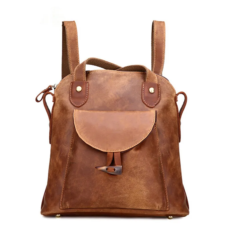 Genuine Leather Backpacks Women Vintage Backpacks Women School Backpack High Quality Crazy Horse Leather Travel Casual Style
Genuine Leather Backpacks Women Vintage Backpacks Women School Backpack High Quality Crazy Horse Leather Travel Casual Style