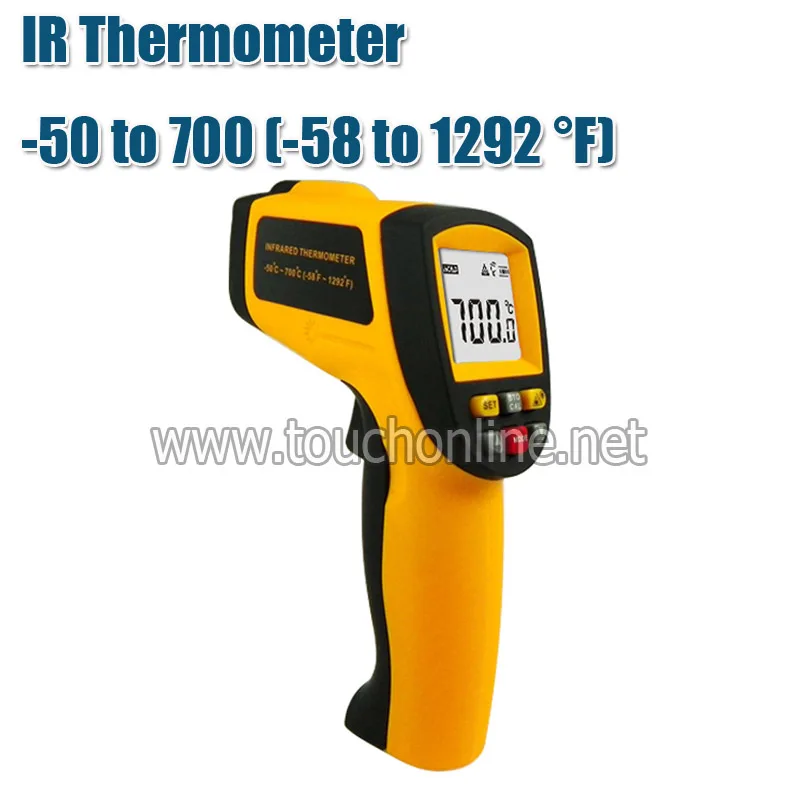IR Infrared Temperature Tester Thermometer Laser Gun 12 : 1 Digital LCD -50 To 380 Celsius Thermometer
IR Infrared Temperature Tester Thermometer Laser Gun 12 : 1 Digital LCD -50 To 380 Celsius Thermometer