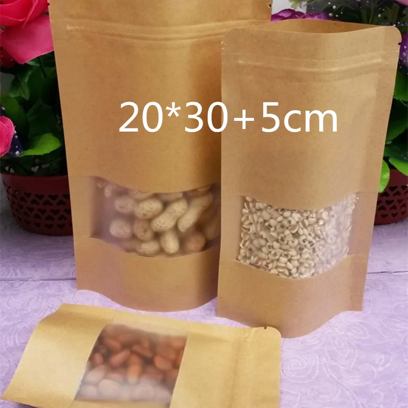 100 Pieces 20*30+5cm Resealable Brown Kraft Paper Bags for Tea Gift Bags Packaging Bag
100 Pieces 20*30+5cm Resealable Brown Kraft Paper Bags for Tea Gift Bags Packaging Bag