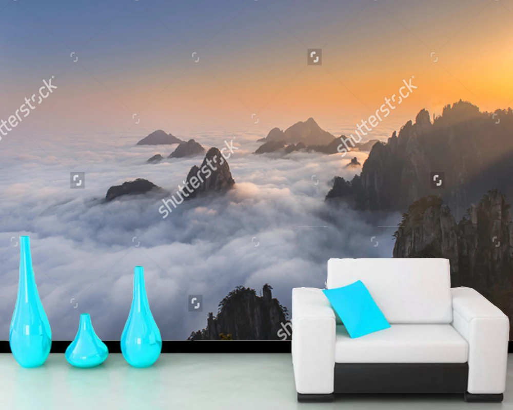 Chinese landscape wallpaper, Huangshan,Yellow Mountains,natural photo mural for living room bedroom sofa background wall paper
Chinese landscape wallpaper, Huangshan,Yellow Mountains,natural photo mural for living room bedroom sofa background wall paper