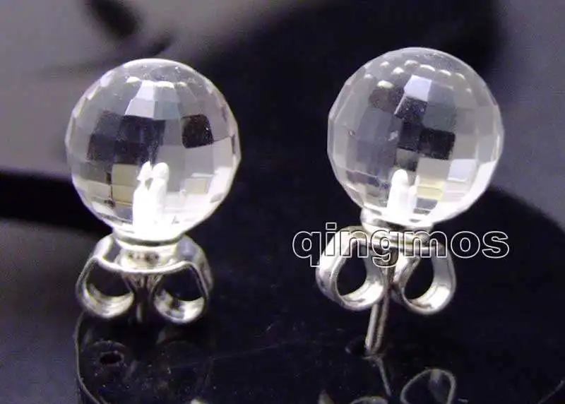SALE Small 8mm Round Natural White faceted Crystal Earring and Silver stud-ear436 Wholesale/retail Free shipping
SALE Small 8mm Round Natural White faceted Crystal Earring and Silver stud-ear436 Wholesale/retail Free shipping