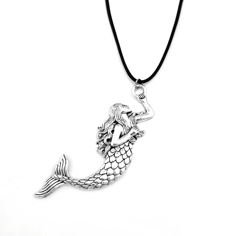 Original New Retro Mermaid Choker Necklace Women Fashion Vintage Leather Chain Necklaces Pendants Female Jewelry Party Gift
Original New Retro Mermaid Choker Necklace Women Fashion Vintage Leather Chain Necklaces Pendants Female Jewelry Party Gift
