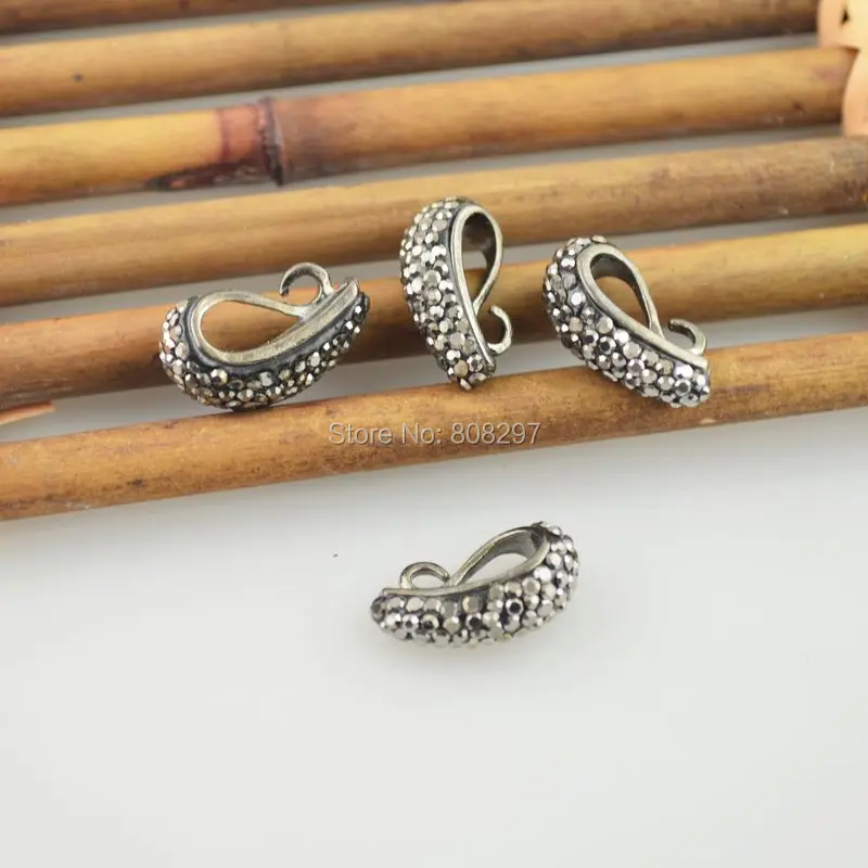 Wholesale 20Pcs Metal with Crystal Rhinestone Paved Clasp Charms Hook Beads Jewelry Findings
Wholesale 20Pcs Metal with Crystal Rhinestone Paved Clasp Charms Hook Beads Jewelry Findings