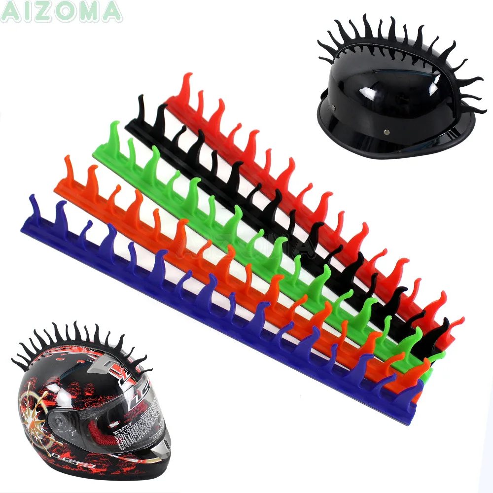 Unisex Motorcycle Helmet Spike Strip Mohawk Warhawk Fire Flame Capacete Rubber Strip Decorative Stickers Universal
Unisex Motorcycle Helmet Spike Strip Mohawk Warhawk Fire Flame Capacete Rubber Strip Decorative Stickers Universal