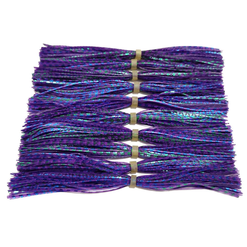10 пучков 44/49 прядей SF035 Силиконовые юбки рыболовные аксессуары DIY buzzbait Spinner