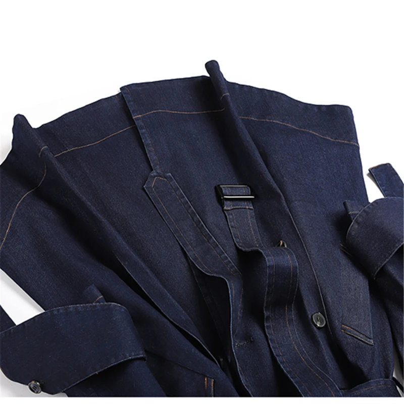 Cowboy Windbreaker Female 2019 Spring And Autumn Temperament Waist Double-Breasted Long-Sleeved Windbreaker Coat H00688
Cowboy Windbreaker Female 2019 Spring And Autumn Temperament Waist Double-Breasted Long-Sleeved Windbreaker Coat H00688