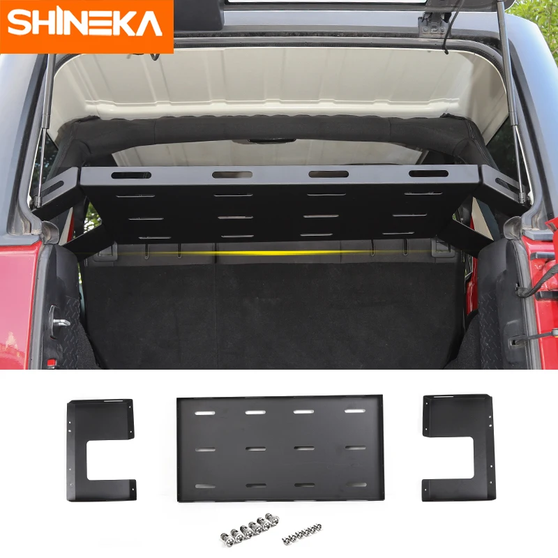 SHINEKA Rear Racks for Jeep Wrangler JK JL 2007-2021 Rear Trunk Storage Rack Cargo Luggage Holder for Jeep Wrangler JK JL 2021
SHINEKA Rear Racks for Jeep Wrangler JK JL 2007-2021 Rear Trunk Storage Rack Cargo Luggage Holder for Jeep Wrangler JK JL 2021