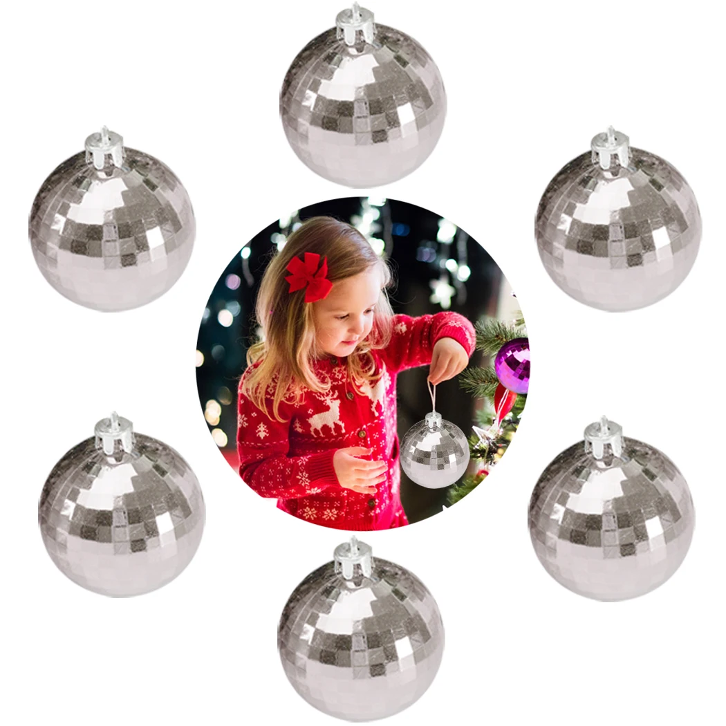8cm Christmas Tree Decor Ball Bauble Xmas Party Hanging Ball Ornament Decorations For Home Christmas Decorations Gift 6PCS
8cm Christmas Tree Decor Ball Bauble Xmas Party Hanging Ball Ornament Decorations For Home Christmas Decorations Gift 6PCS