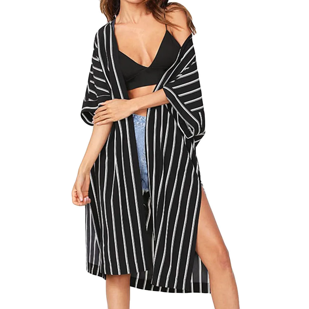 Women Blouses And Tops Fashion Stripe Coat Tops Suit Bikini Swimwear Beach Denim Swimsuit Smock Summer Blouses
Women Blouses And Tops Fashion Stripe Coat Tops Suit Bikini Swimwear Beach Denim Swimsuit Smock Summer Blouses