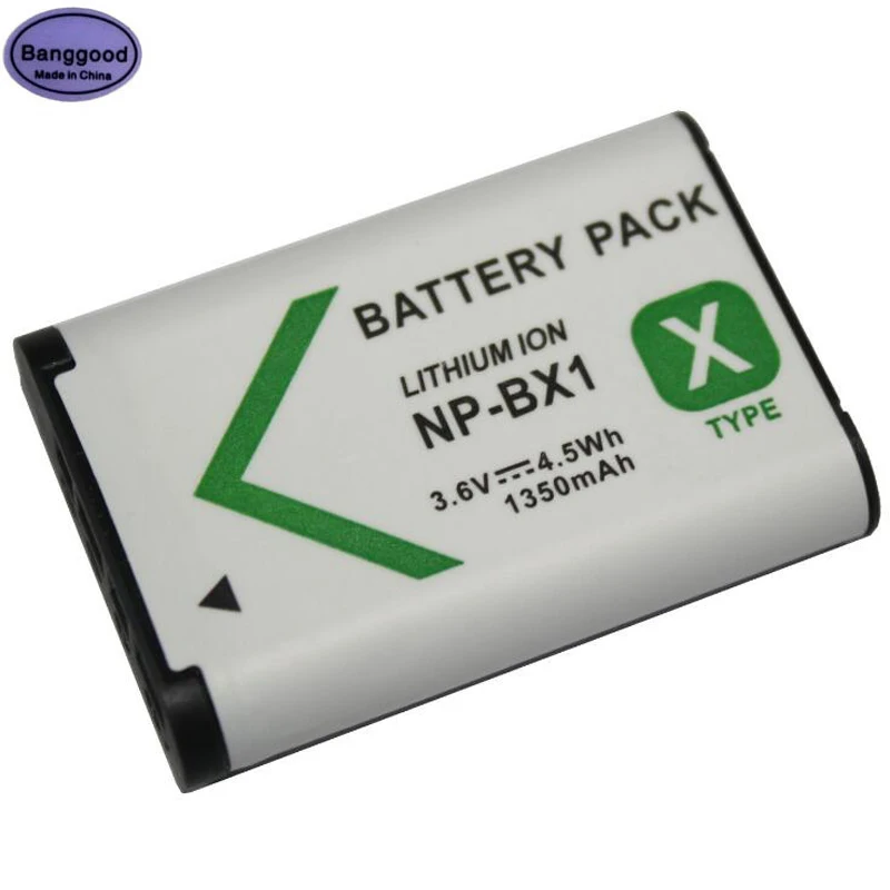 3.6V 1350mAh 4.5Wh NP-BX1 NP BX1 NPBX1 Camera Battery Pack for Sony DSC RX1 RX100 M3 M2 RX1R GWP88 PJ240E AS15 WX350 WX300 HX300
3.6V 1350mAh 4.5Wh NP-BX1 NP BX1 NPBX1 Camera Battery Pack for Sony DSC RX1 RX100 M3 M2 RX1R GWP88 PJ240E AS15 WX350 WX300 HX300