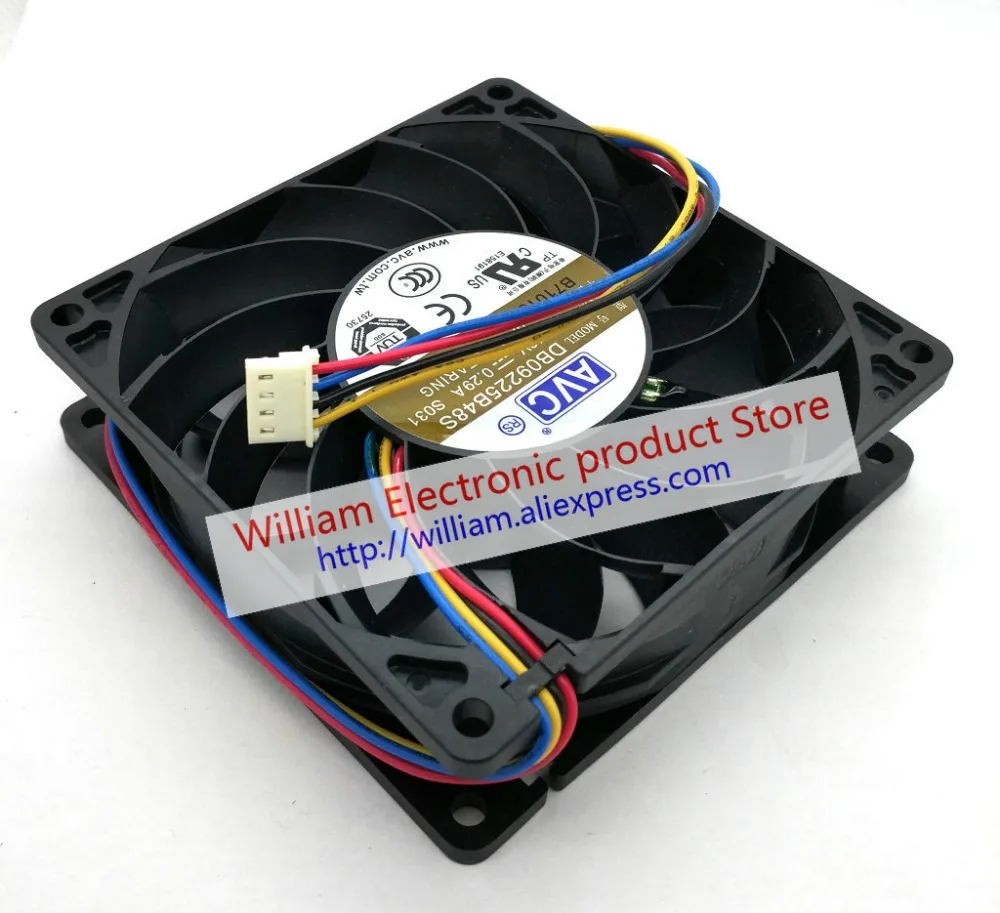 New Origianl AVC DB09225B48S DC48V 0.29A Ball Bearing 4 lines 90*90*25MM 9CM with Temperature resistance cooling fan
New Origianl AVC DB09225B48S DC48V 0.29A Ball Bearing 4 lines 90*90*25MM 9CM with Temperature resistance cooling fan