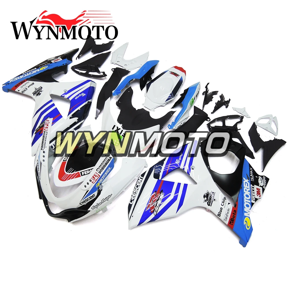 Панели кузова белые синие полные ABS Пластиковые обтекатели для Suzuki GSXR1000 K9 2009-2016 09-16 комплект обтекателей для мотоцикла
Панели кузова белые синие полные ABS Пластиковые обтекатели для Suzuki GSXR1000 K9 2009-2016 09-16 комплект обтекателей для мотоцикла