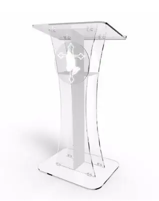 Оптовая продажа Бесплатная доставка акриловая настольная Трибуна/акриловая